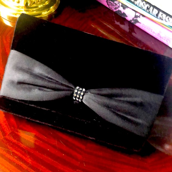 Nordstrom Bags Nordstroms Black Velvet Bow Evening Bag Poshmark